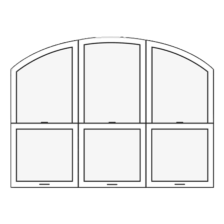 An Infinity from Marvin single hung round top product rendering.